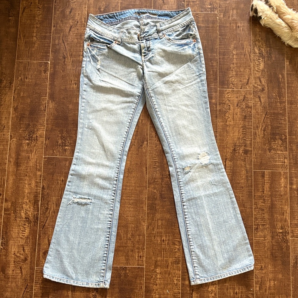 American Eagle Outfitters Light Blue Flare Jeans